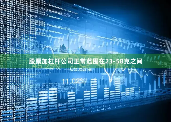 股票加杠杆公司正常范围在23-58克之间